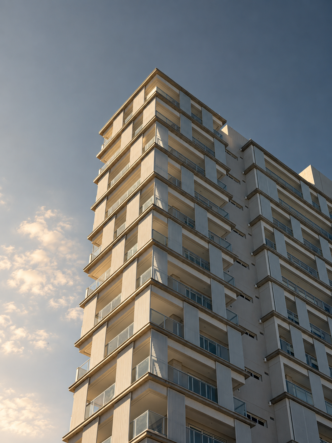Fachada do Residencial Essência — detalhe arquitetônico